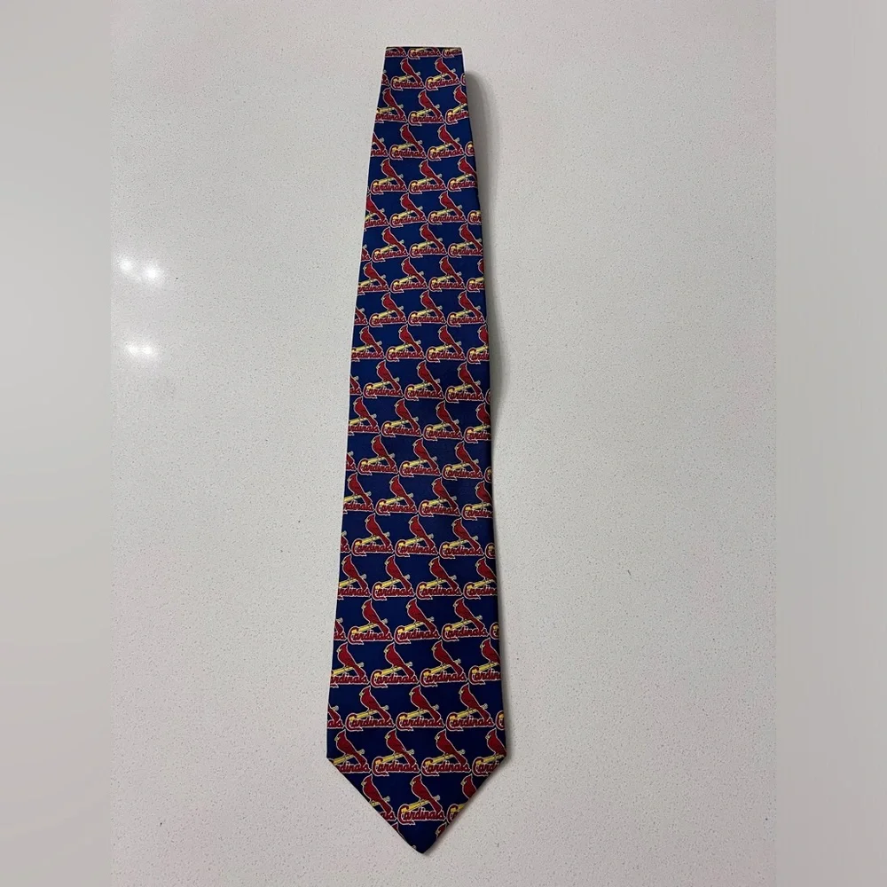 2002 Major League Baseball MLB St Louis Cardinals Silk Necktie